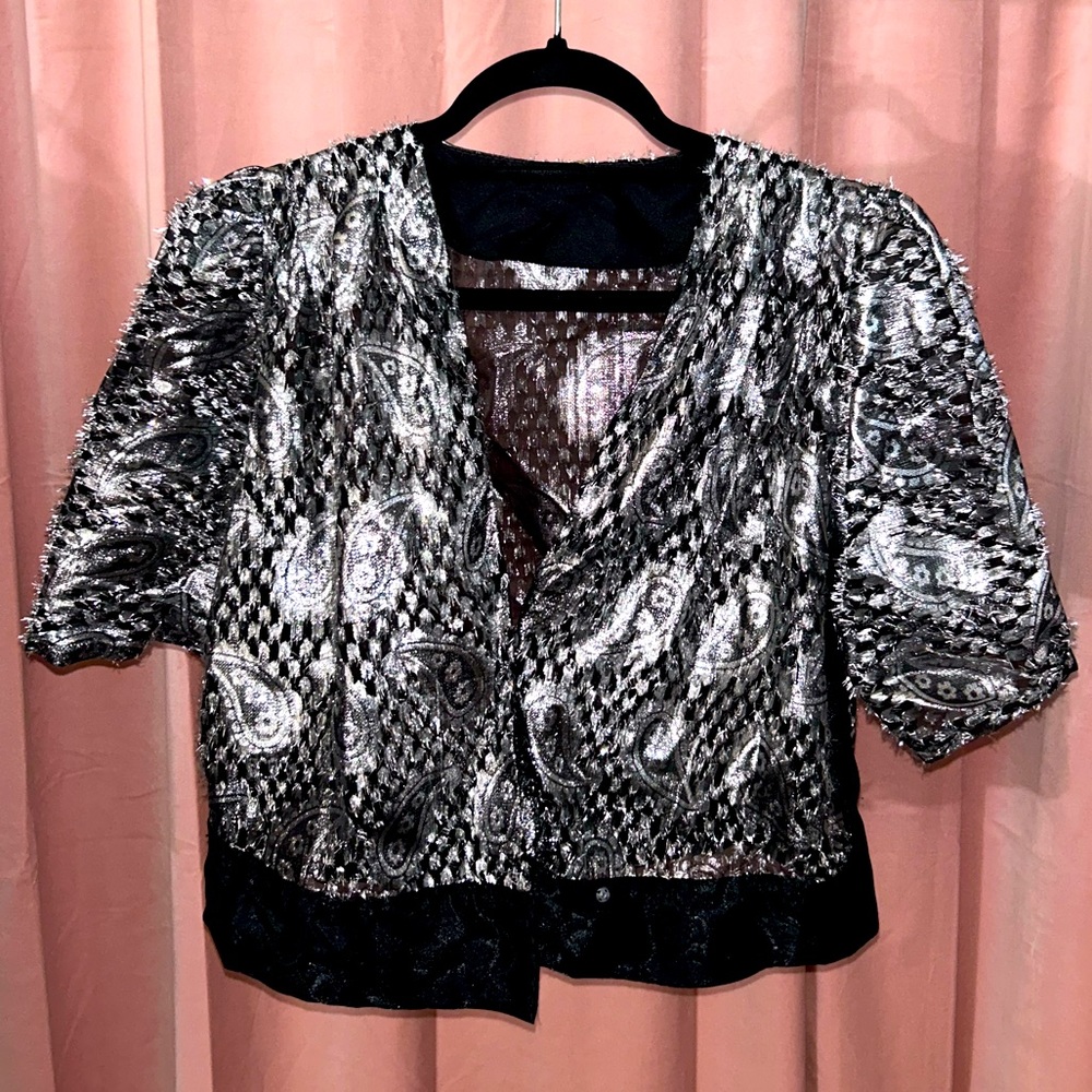 Metallic Paisley Light Jacket XL